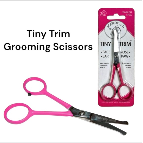 NIP Scaredy Cut Tiny Trim Ball-Tipped Dog, Cat & Small Pet Grooming Scissor - Picture 1 of 5